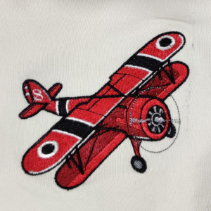 Propeller Airplane Embroidery Design